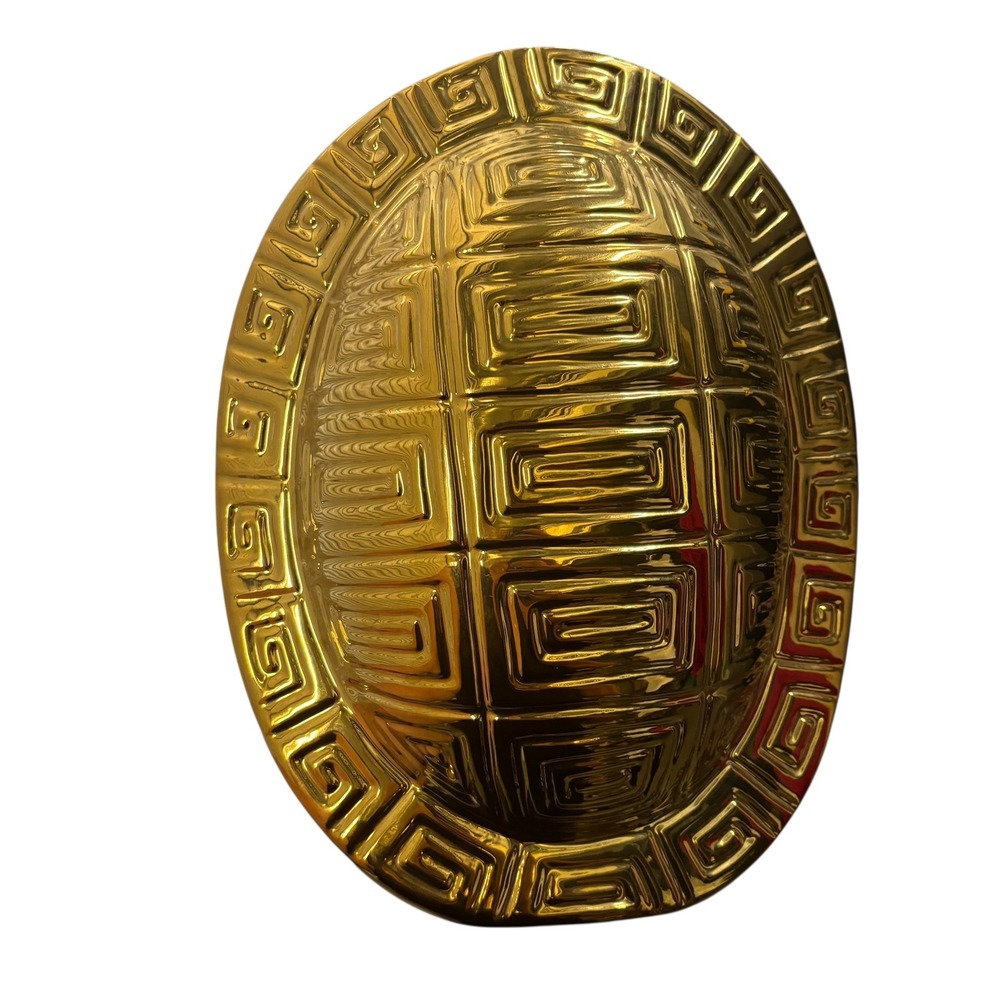 Golden Turtle‎ Vase Unique Geometric Pattern Home Decor Centerpiece